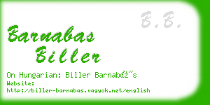 barnabas biller business card